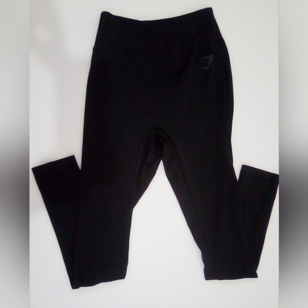 Gymshark Black Workout Leggings Size S Activewear Athleisure Sporty Casual